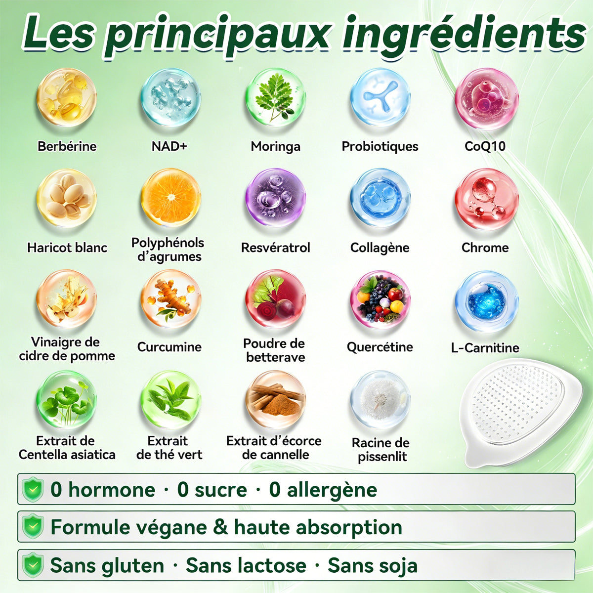 Magasin Officiel |  🎁 Luxarise® Moringa & Bérbérine 10-en-1 Patch Nanomicro-aiguilles Avancé👩‍⚕️ (Une application quotidienne, résultats visibles en 7 jours) ✅ Obésité, Diabète, Apnée du sommeil, Problèmes articulaires✨