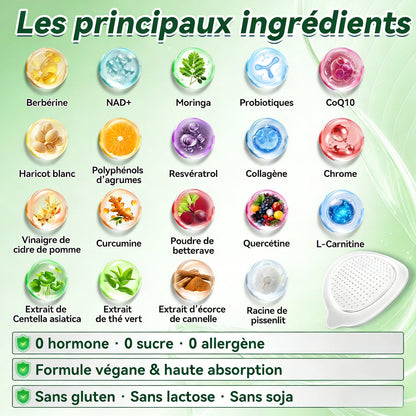 Magasin Officiel |  🎁 Luxarise® Moringa & Bérbérine 10-en-1 Patch Nanomicro-aiguilles Avancé👩‍⚕️ (Une application quotidienne, résultats visibles en 7 jours) ✅ Obésité, Diabète, Apnée du sommeil, Problèmes articulaires✨